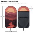thumbnail image 7 of XYZCANDO 1 Pack Auto Seat Protector Portable Waterproof, Compatible with Car Truck Seat Van Car Seat Towel Cover(Sunset Valley), 7 of 7