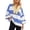 Blue, variant on Tawop Sweatshirt Women Tops Womens Sweatshirts Oversized Long Sleeve Pullover V Neck Quarter Zip Workout Casual Yellow L