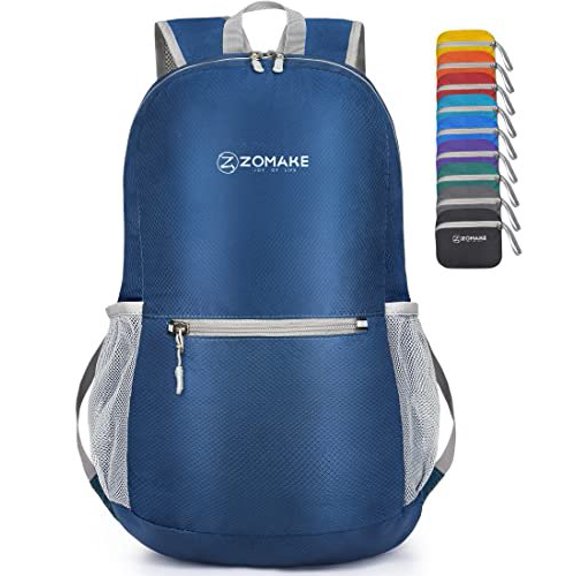 ZOMAKE Ultra Lightweight Hiking Backpack 20L - Packable Small Backpacks Water Resistant Daypack for Women MenNavy Blue
