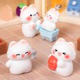 thumbnail image 1 of unbranded 6Ud Figurines Pequeñas De En Resina Adorable Única Para Hogar Y Oficina Color Surtido, 1 of 7