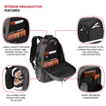 thumbnail image 4 of SWISSGEAR Travel Tech Elite 16” Laptop Backpack, ScanSmart, TSA-Friendly, USB Port, Grey Ballistic, 4 of 6