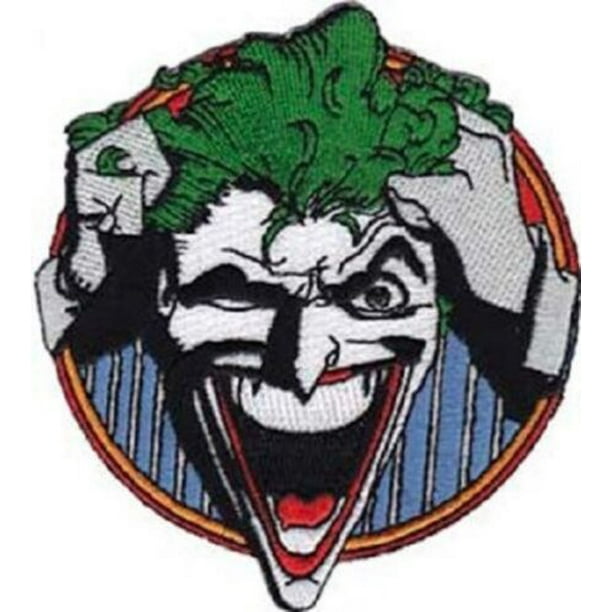 Batman Series The Joker Grabbing Hair and Laughing Embroidered Patch