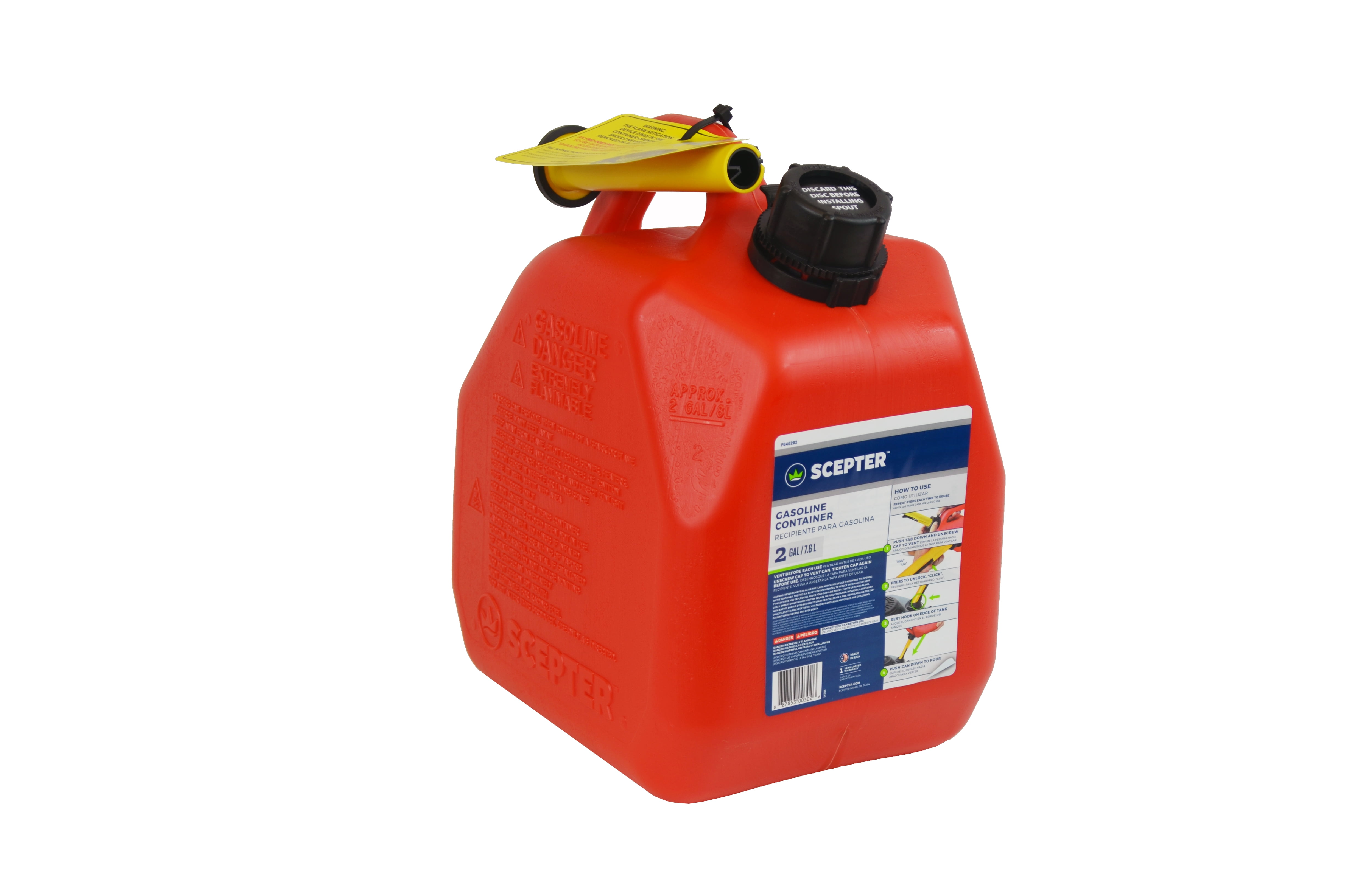 Scepter AmeriCan 2 Gallon Gas Can