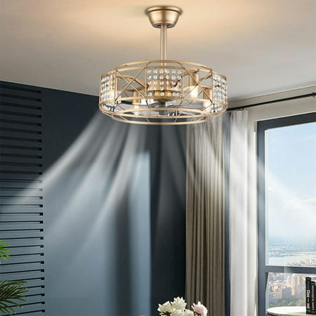 

LED Ceiling Bladeless Chandelier Remote Control 3 Speed Timing Mute - 20 x 7.87 - 20 x 7.87