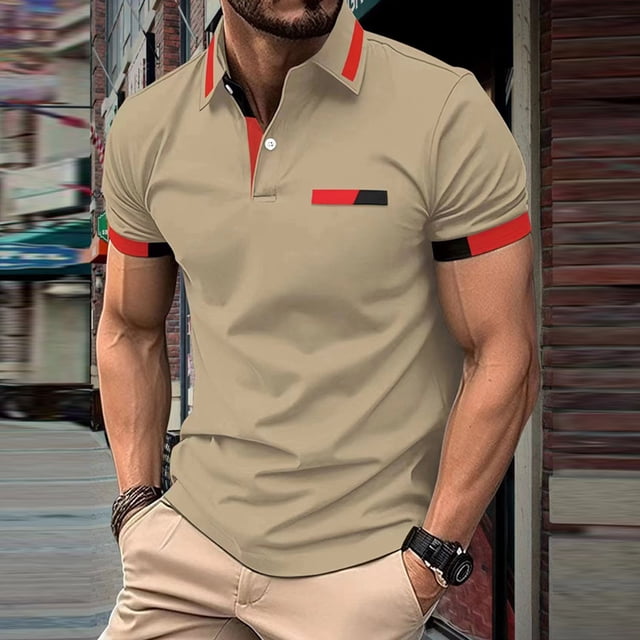 pstuiky camisetas de hombre, Camisa informal de verano para hombre, de manga corta, color liso, fina, con botones camisas casuales para hombre s