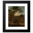 thumbnail image 2 of Jan Both 15x18 Black Modern Framed Museum Art Print Titled - Farmyard (C. 1645 - C. 1650), 2 of 5