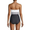 thumbnail image 4 of Calvin Klein Womens One Piece Bathing Suit Strapless Bandeau Swimsuit Blue New, 4 of 4