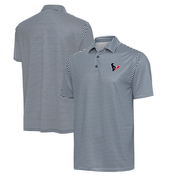 Men's Antigua Navy/White Houston Texans  Skills Polo