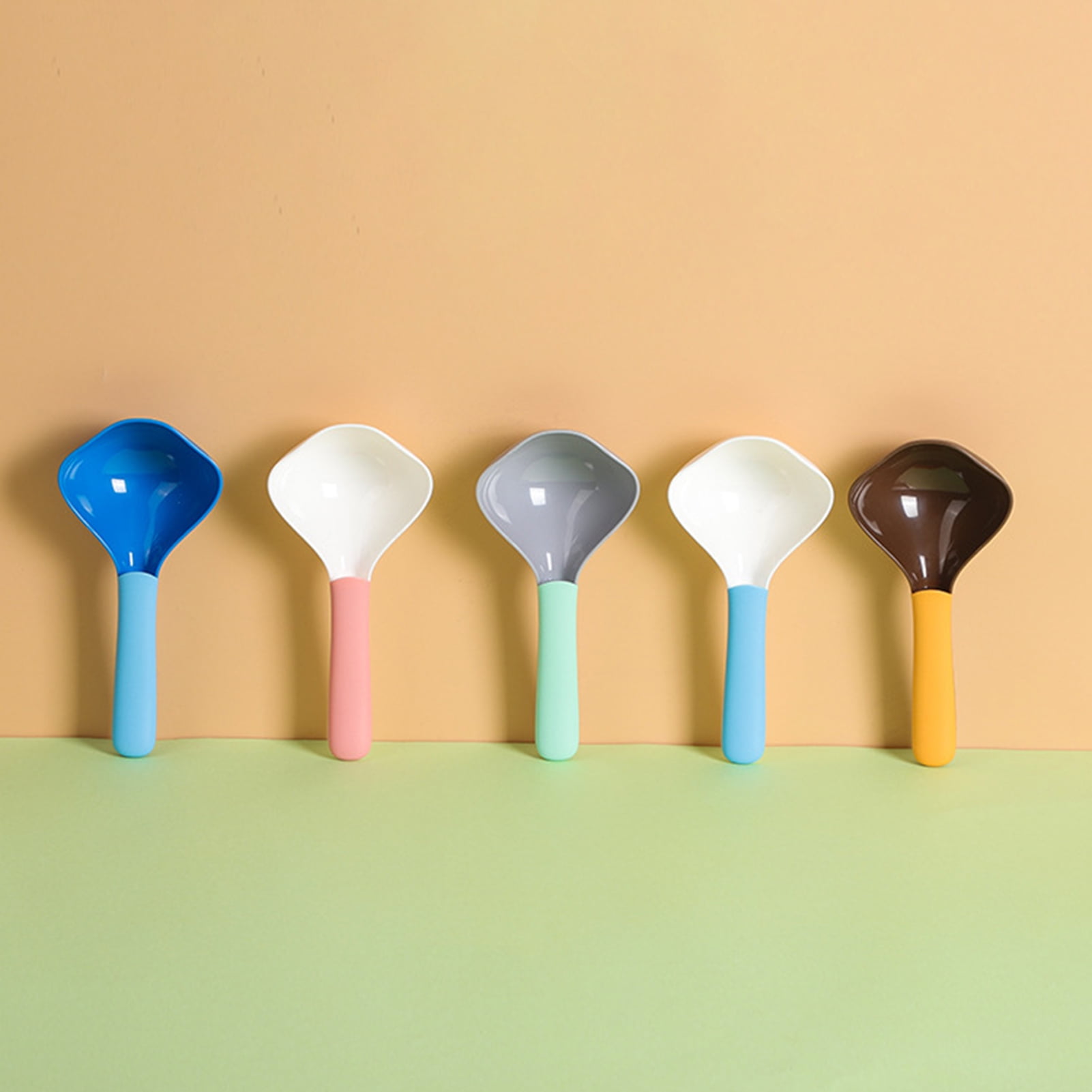 SPRING PARK Pet Food Scoops, ABS Measuring Cups Cat Paw Shape Spoons Set for Pets, Dog, Cat