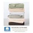 thumbnail image 3 of Great Bay Home Luxury 100% Cotton Ribbed Texture 4-Pack Bath Towel Set, Midnight Grey, 3 of 6