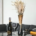 thumbnail image 6 of AeraVida 14" Floral Mango wood Vase,, 6 of 10