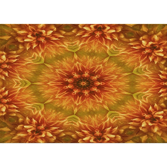 Ahgly Company Indoor Rectangle Patterned Love Red Area Rugs, 8' x 10'