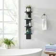 thumbnail image 6 of Danya B. Arica Utility Column 4-Tier Spine Wall Shelves (Black), 6 of 14