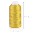 thumbnail image 4 of MasteelfCA Spools of 6 Strands Line Sewing Threads Bright Color Threads for Quilting Jewelry Beading Drapery (Golden), 4 of 7