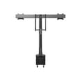 thumbnail image 3 of StarTech.com Desk Mount Dual Monitor Arm, Ergonomic Dual Monitor VESA Mount for 32" 17.6lbs (8kg) Displays, Crossbar Handle for Synchronized Full Motion, Height Adjustable, C-Clamp/Grommet - Small Footprint Design (ARMSLMBARDUO) - Mounting kit - adjustable arm - for 2 monitors - heavy duty steel - black - screen size: 17"-32" - desk-mountable, 3 of 4