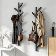 thumbnail image 2 of Gumnay 2 Pack Wall Mounted Coat Rack, 37.8" Black Metal Coat and Hat Hooks, 2 of 8