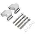 thumbnail image 2 of Abrazadera de montaje elevador de manillar de aluminio de 7/8 pulgadas, adaptador de altura de 28MM para motocicleta ATV (plateado), 2 of 8