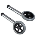 thumbnail image 3 of 2 Pcs Roues de Remplacement pour Aide à la Marche en Alliage d'Aluminium pour Fauteuil Roulant avec Tube, 3 of 8