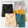 thumbnail image 2 of 2 In 1 High Waist Silk Safety Pants Women Breathable Tights Push Up Panties Abdomen Belly Hip Lift Underwear Shorts Gray XXL(140-160kg）, 2 of 10