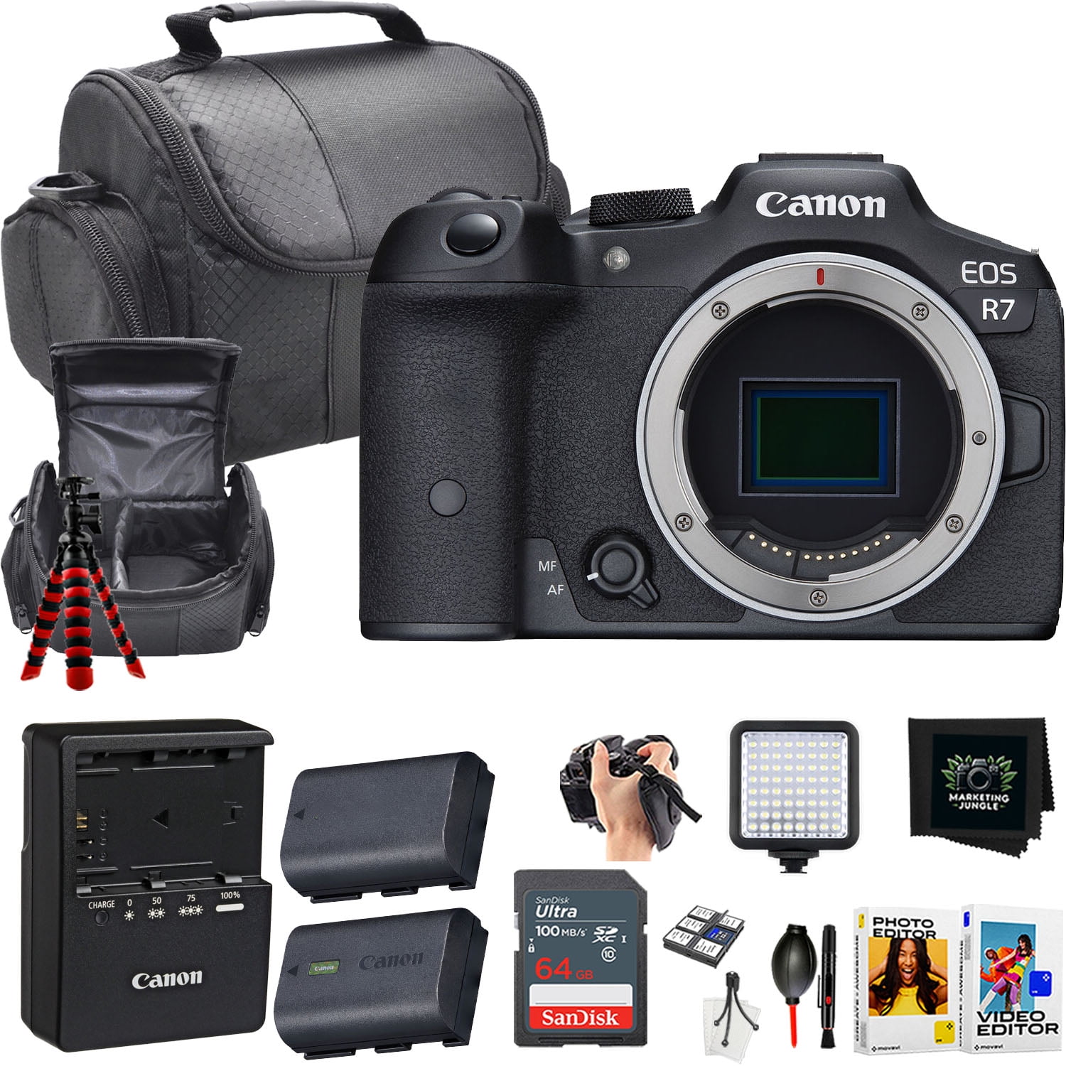 Canon EOS R7 Mirrorless Camera Body for Sports Wildlife, 32.5 MP