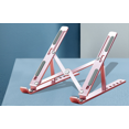 thumbnail image 1 of Mistaha Support d'Ordinateur Portable Réglable à 6 Niveaux Support Pliable en Alliage d'Aluminium Antidérapant Rose, 1 of 8