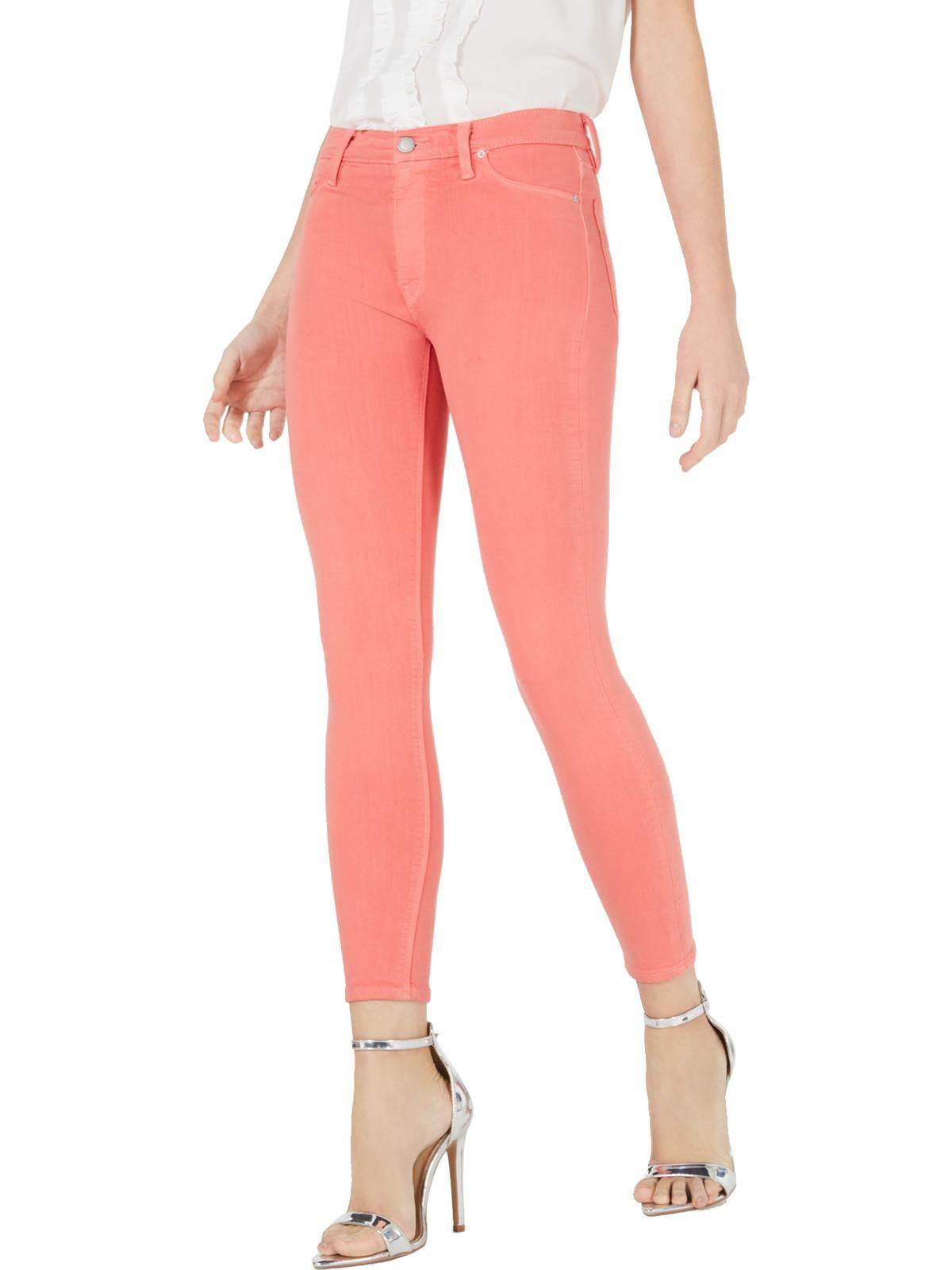 high rise colored skinny jeans