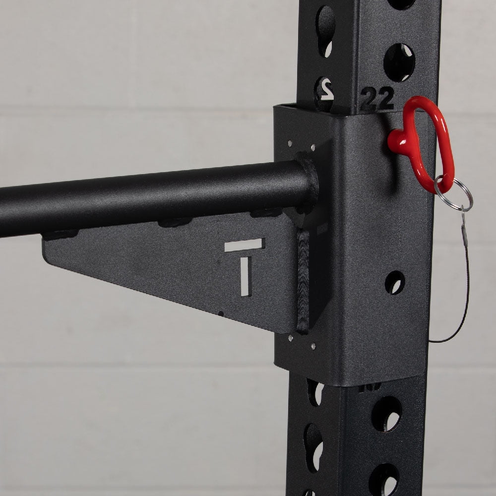 Titan Fitness Rack Mounted Youth Pull-Up Bar, Fits T-3, X-3, or TITAN Series Power Rack, Chin-Up Station, Workout Bar, Rated 225 LB Capacity