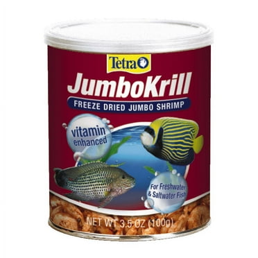 Tetra JumboKrill Freeze-Dried Jumbo Shrimp 3.5 Ounces