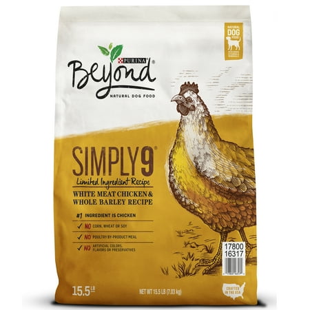 Purina Beyond Simply 9 White Meat Chicken & Whole Barley Recipe Adult Dry Dog Food - 15.5 lb. Bag
