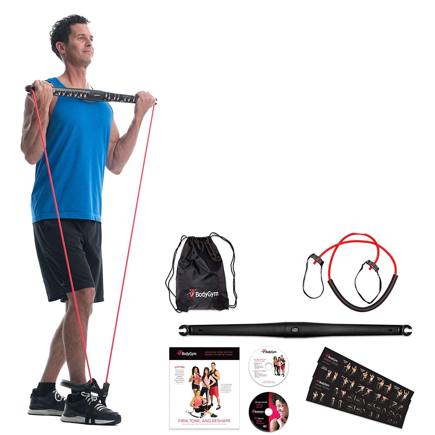 Body Exerciser Nylon Plastic Provides a Quick and Easy Workout for Major Muscle 