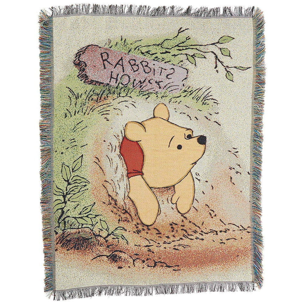 Winnie the Pooh "Vintage Pooh" Woven Tapestry Throw Blanket Walmart
