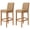 Brown, variant on Plaid Bar Stool Covers, Stretch Barstool Slipcover Furniture Chair Seat Cover Elastic Dining Chair Covers Removable Washable
