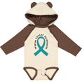 thumbnail image 3 of Inktastic Ovarian Cancer Awareness Ribbon Boys or Girls Long Sleeve Baby Bodysuit, 3 of 5