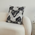 thumbnail image 6 of Ikat Cut Velvet Throw Pillow Covers Cases Soft Chocolate Pillow Cover Elegant Luxurious Large Decorative Cushion Covers 24" x 24", 6 of 6