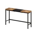 thumbnail image 5 of Mesa de comedor de cocina de diseño moderno, mesa de pub, mesa de comedor larga con 3 taburetes, diseño de taburete colgante conveniente, 5 of 5