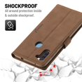 thumbnail image 5 of Samsung Galaxy A11 Wallet Case, Dteck Premium PU Leather Wallet Pocket Credit Card Slots Folio Phone Case Compatible With Samsung Galaxy A11, Brown, 5 of 5