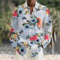 thumbnail image 1 of Camisa de manga larga con botones y cuello tipo polo para hombre, diseño creativo y nuevo, ropa cómoda para hombre, primavera, 1 of 6