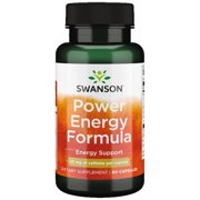 Swanson Power Energy Formula (Caffeine + Herbs) 60 Capsules