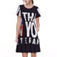 thumbnail image 1 of Easygdp Veterans Day2 para Vestido Transpirable de Mujer, Vestido Suelto de Manga Corta con Pliegues y Bolsillos para el Verano, 1 of 6