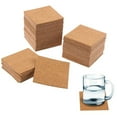thumbnail image 4 of 10Pcs Cork Coasters Square Cork Mat Self-adhesive DIY Backing Sheet for Home Bar, 4 of 6