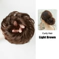 thumbnail image 4 of Extensions de Chignon en Désordre pour Femmes Perruque Synthétique Droite/bouclée Chouchous Naturels Queue de Cheval en Forme de Beignet, 4 of 5