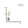 thumbnail image 2 of 3.00 Carat T.G.W. Tanzanite And White Diamond Accent 14k Gold Over Silver 4-Piece Jewelry set, 2 of 9