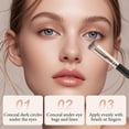 thumbnail image 6 of Colored Clay CC Undereye Corrector, Peach-Toned Corrector Stick, Under Eye Concealer Color Corrector for Dark Circles with Brush, 6 of 7