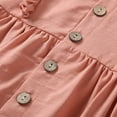 thumbnail image 4 of Vêtements pour Bébé Fille Nouveau-Né Combinaison à Volants Justaucorps Tenue Unie, 4 of 6