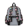 thumbnail image 3 of Princess and Castle Black Pattern Cute School Backpack with Padded Back and Adjustable Shoulder Straps 13.4"x11"x4.7", 3 of 5