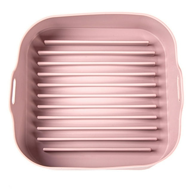 Bewildely Freidora de aire, olla de silicona, cesta para horno, pollo frito, Pizza, hornear, sartén de repuesto lavable, cocina para el hogar, accesorios Herramientas y accesorios para hornear Rosa Bewildely HA059263-02