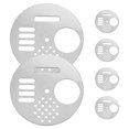 thumbnail image 2 of 6pcs Rotatable Beehive Entrance Gate Tool For Beekeeping Stainless Steel Round Beehive Doors Beehive Equipment Entrance Disc For Beehive Security, 2 of 4