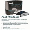 thumbnail image 3 of Bendix Fleet Metlok Mkd966Fm Semi-Metallic Front Brake Pads For Dodge Durango 2006-2003 Ram 1500 2005-2002 Ram 1500 Van 2003, 3 of 5