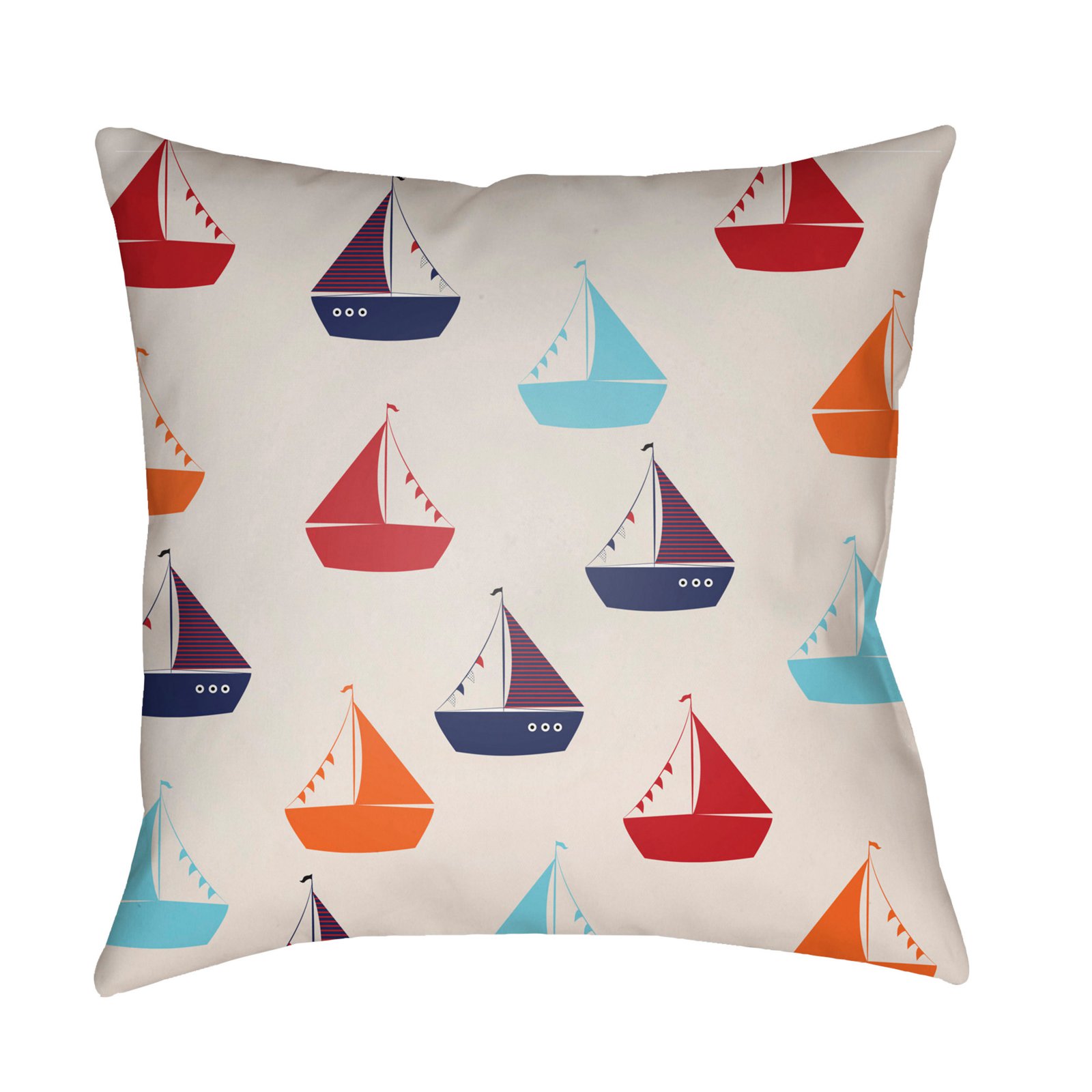 Surya Raining Boats Outdoor Pillow
