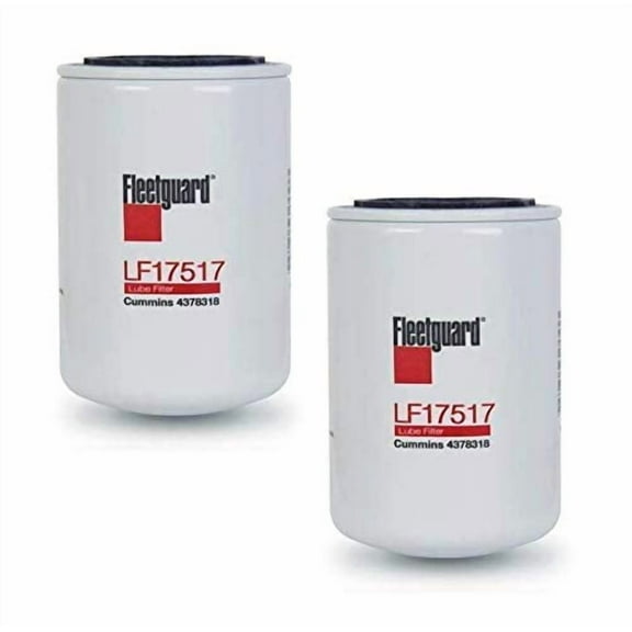 LF17517 Fleetguard Oil Filter Pack of 2